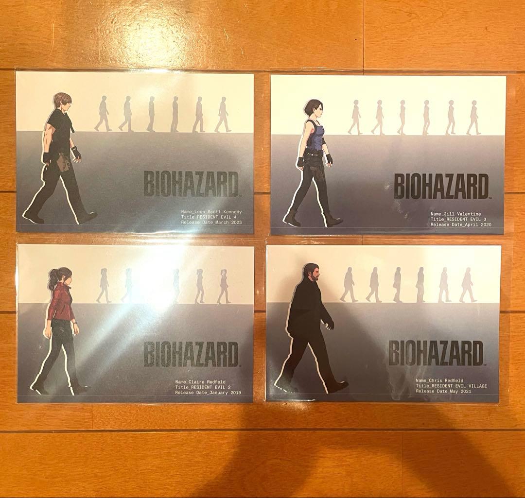 新品未使用☆ 大カプコン展 ポストカード バイオハザード 4枚セット