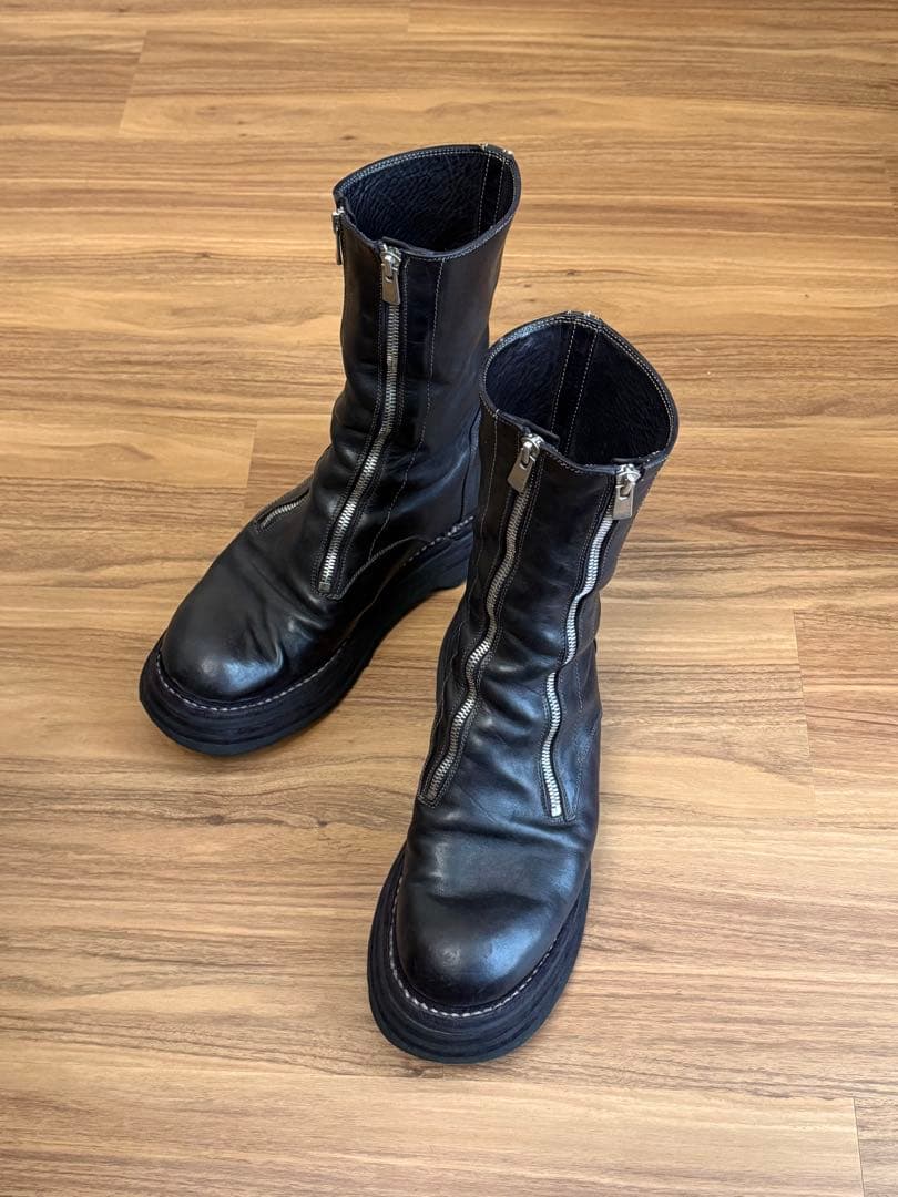 GUIDI 525V-Matrix ダブルジップブーツ 41 - メルカリ