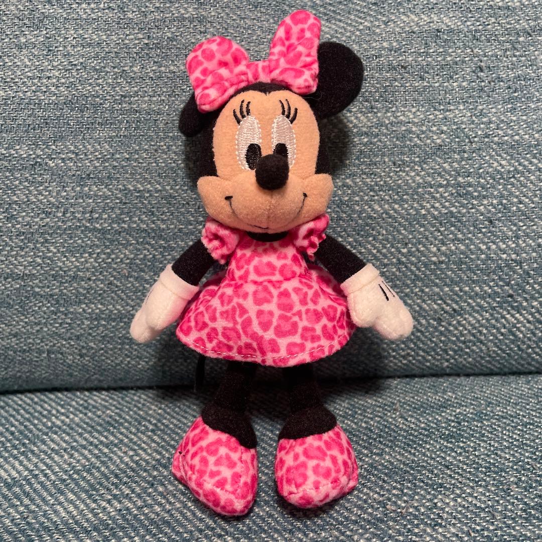 ディズニー ヒョウ柄 マフラーファンキャップ＋ヒョウ柄ミニー