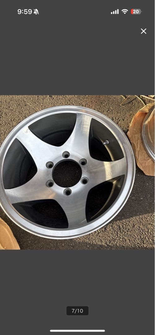 15インチ　6穴　7J -13 　深リム　ハイエース、d21 bots様用