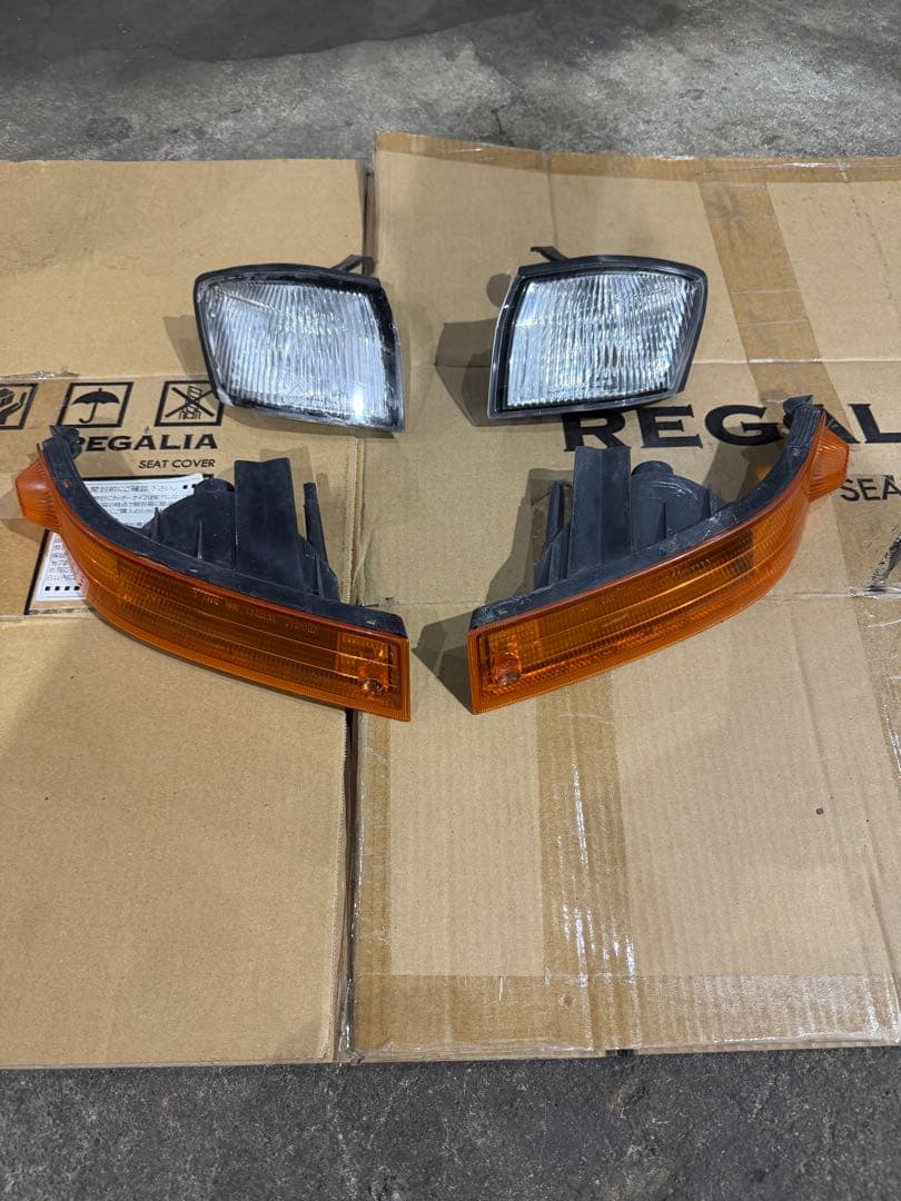 S14シルビア後期ウインカーセット！おまけ付き 14 S14 シルビア 後期 人気のフロントセット ウインカー ランプ