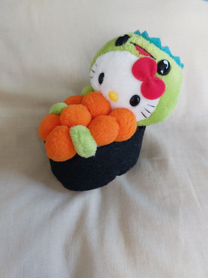 ハローキティかっぱ寿司限定いくら軍艦寿司ぬいぐるレア
