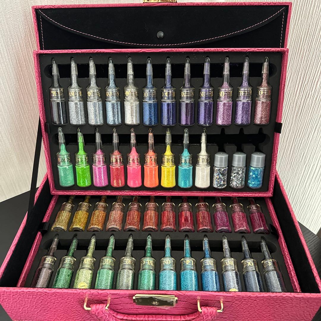 ボディジュエリーグリッターセット ボディジュエリー【KIME BRAND】5色グリッタースターターセット｜推し