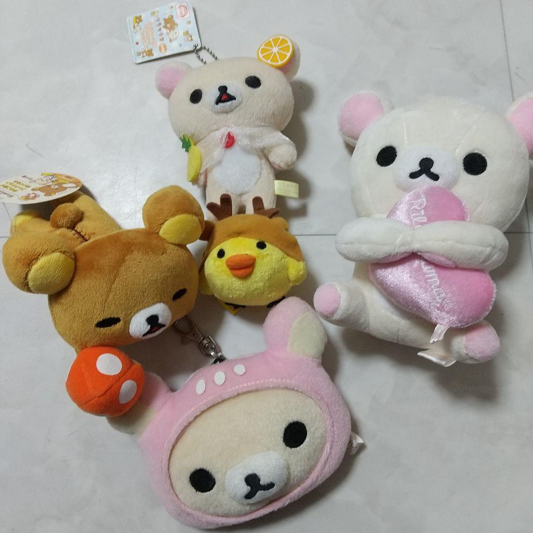 リラックマ　ぬいぐるみ　マスコット　セット リラックマ - ぬいぐるみセット（ゆるゆるぽかぽかシリーズ