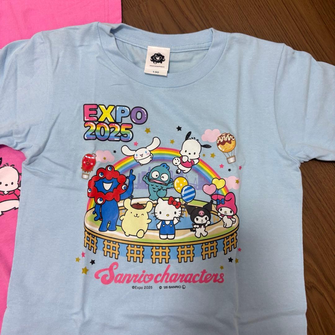 万博 ミャクミャク サンリオ Tシャツ2枚 - メルカリ