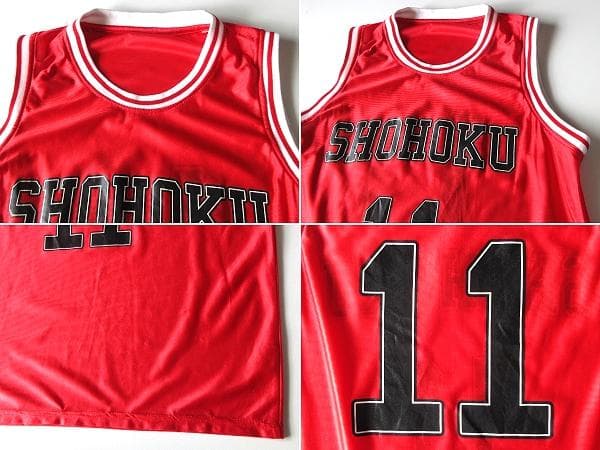 スラムダンク 湘北高校 背番号11 流川楓 ユニフォーム 上下セット