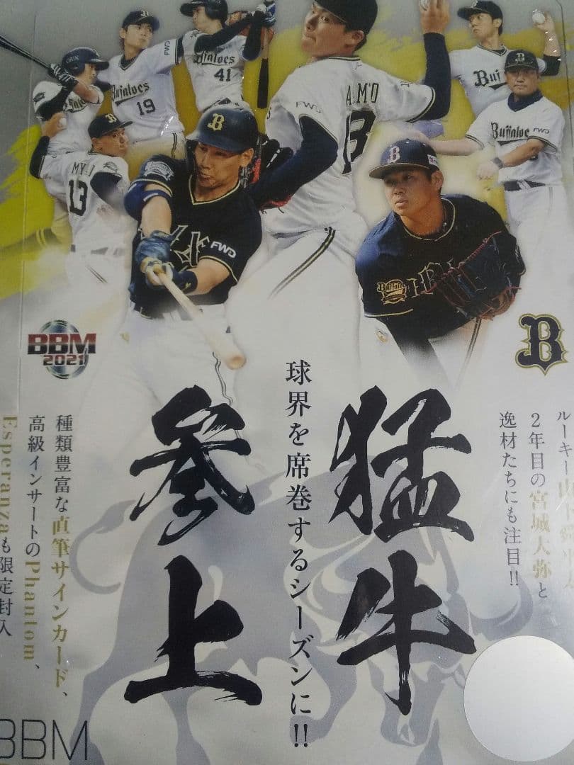BBM 2021 オリックスバファローズカード　新品未開封BOX BBM オリックス・バファローズ ベースボールカード 2021【製品情報