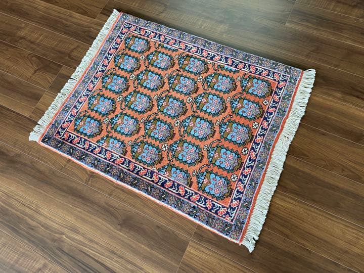 ヴィンテージ アルデビル産 ペルシャ絨毯 95.5cm×78cm