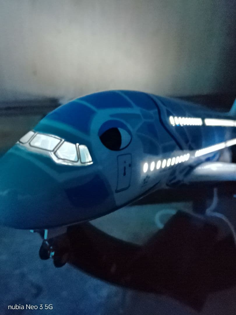 ○Airbus A380 ／発光ver. ／フライングホヌブルー1/150の通販
