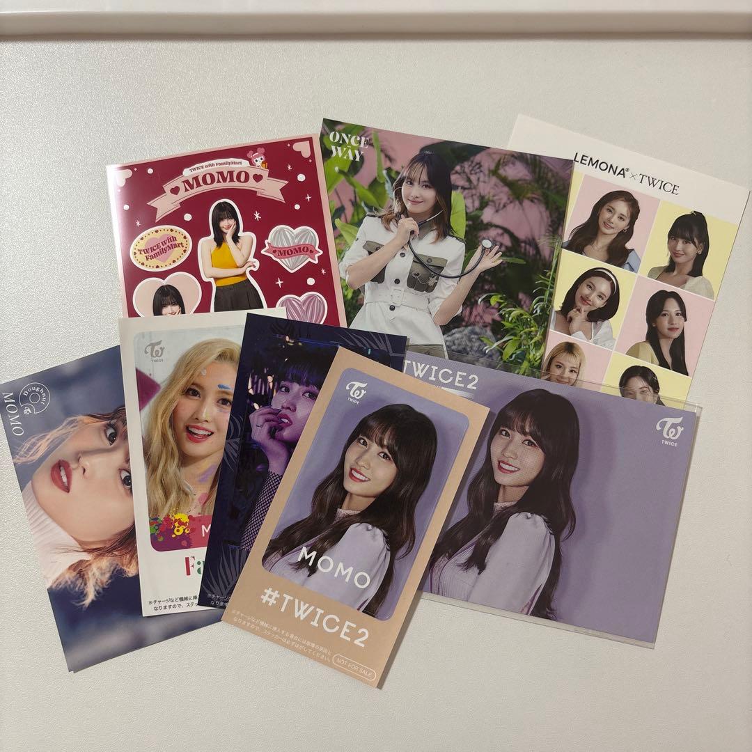 TWICE モモ ステッカー ブロマイド ポストカード セット - メルカリ