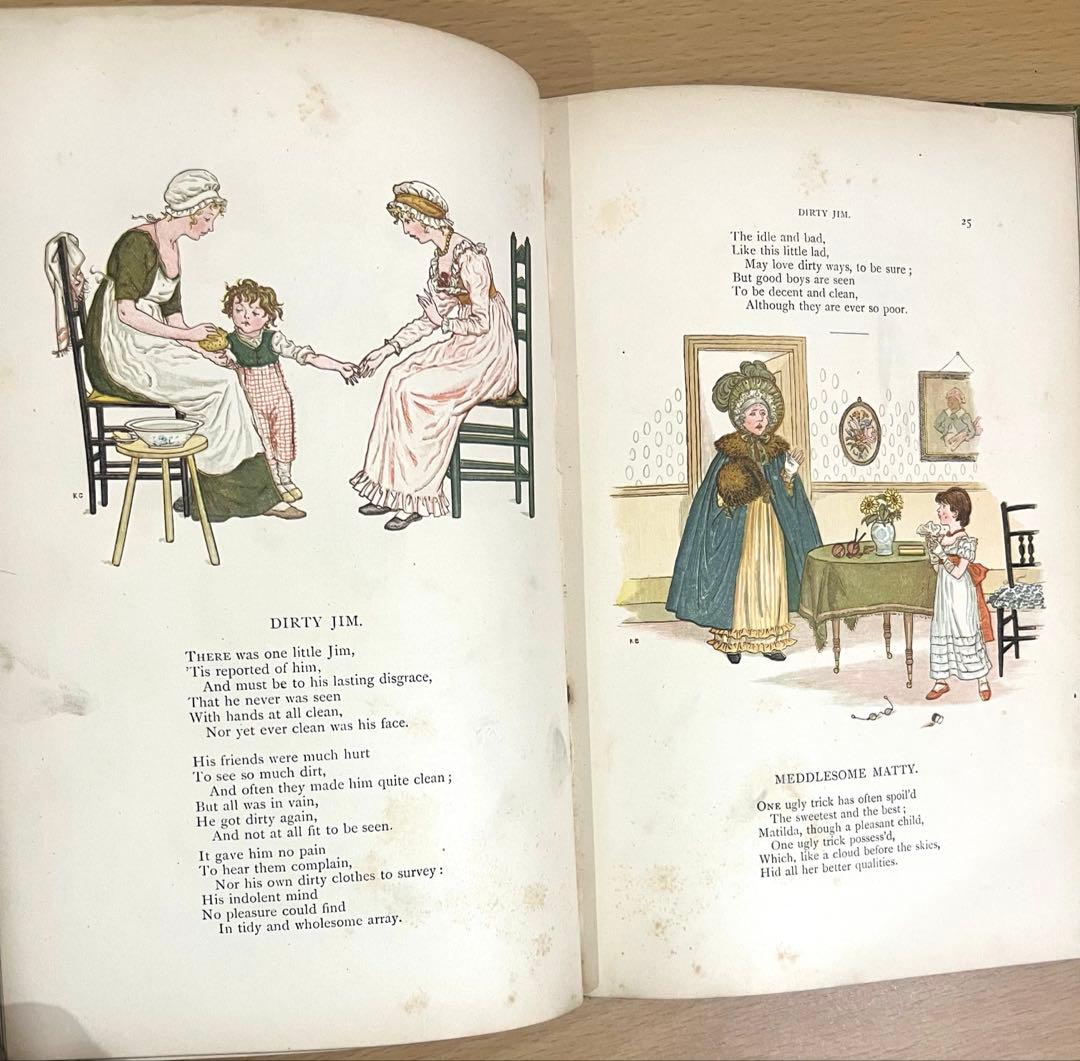 NO371 稀少 古書 アンティーク 洋書 絵本 ケイト グリーナウェイ