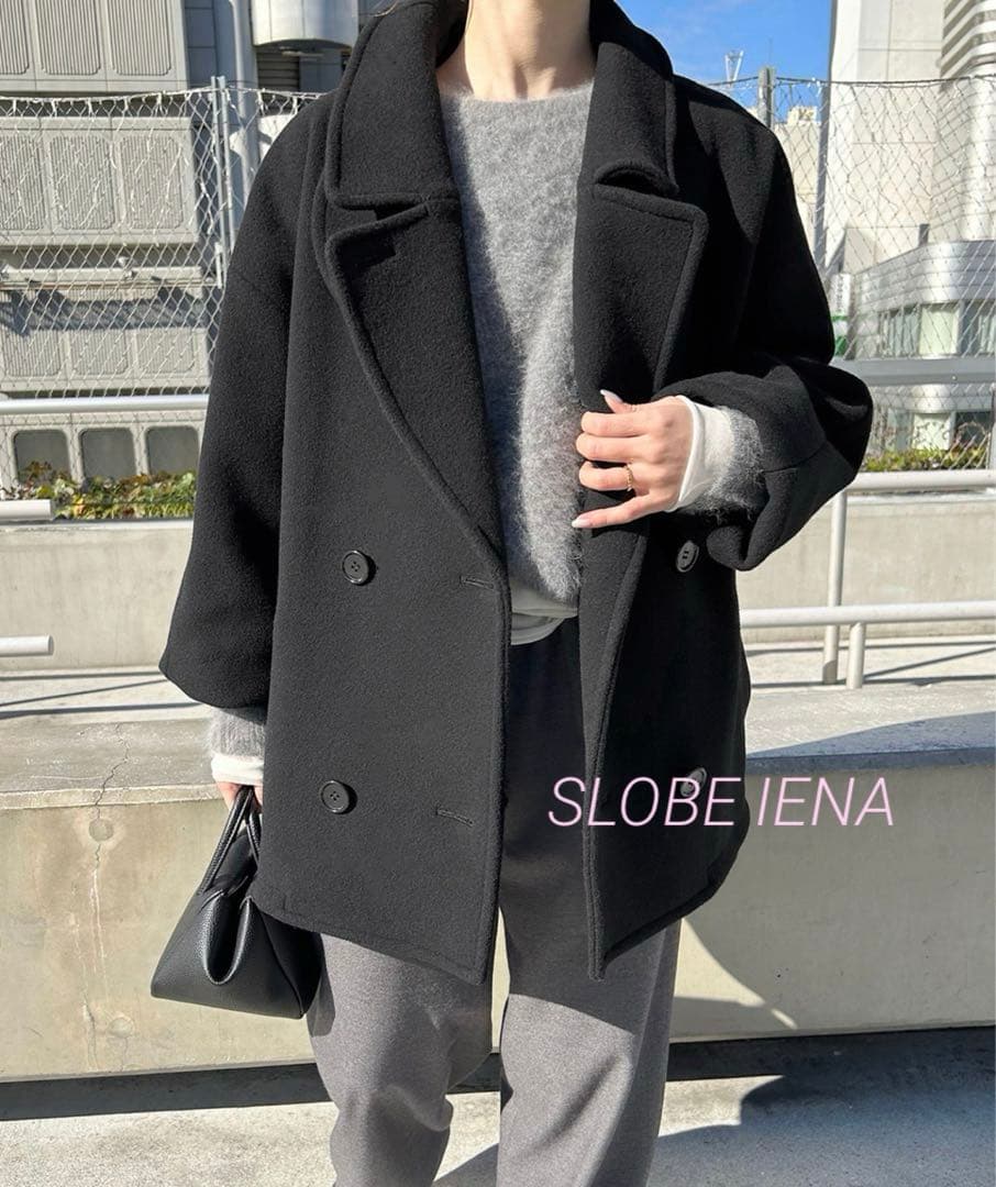 ☆美品☆スローブイエナ 定価38,500円ショートPコートショート丈2024AW 定価¥38,500 SLOBE IENA ショートPコートショート丈 24AW - メルカリ