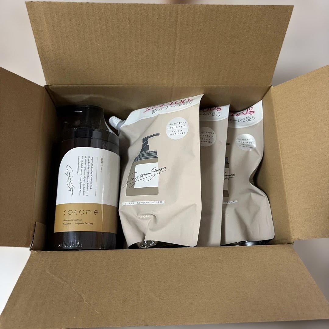 coconeシャンプーセット　4点セット Amazon | cocone 10周年記念ヘアケアセット ［ ココネ クレイクリーム