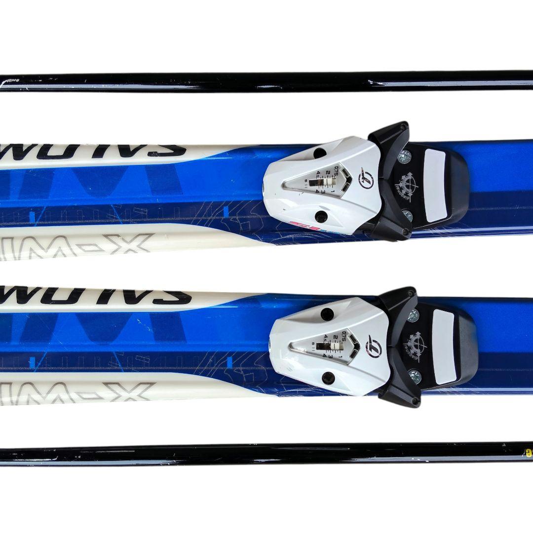 SALOMON 130cm スキー板 KIZAKI 90cmストックセット - メルカリ