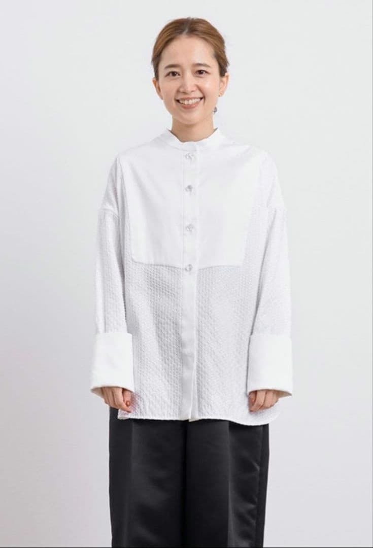 yori shirocon タキシードリボンブラウス シロコン machatt - メルカリ
