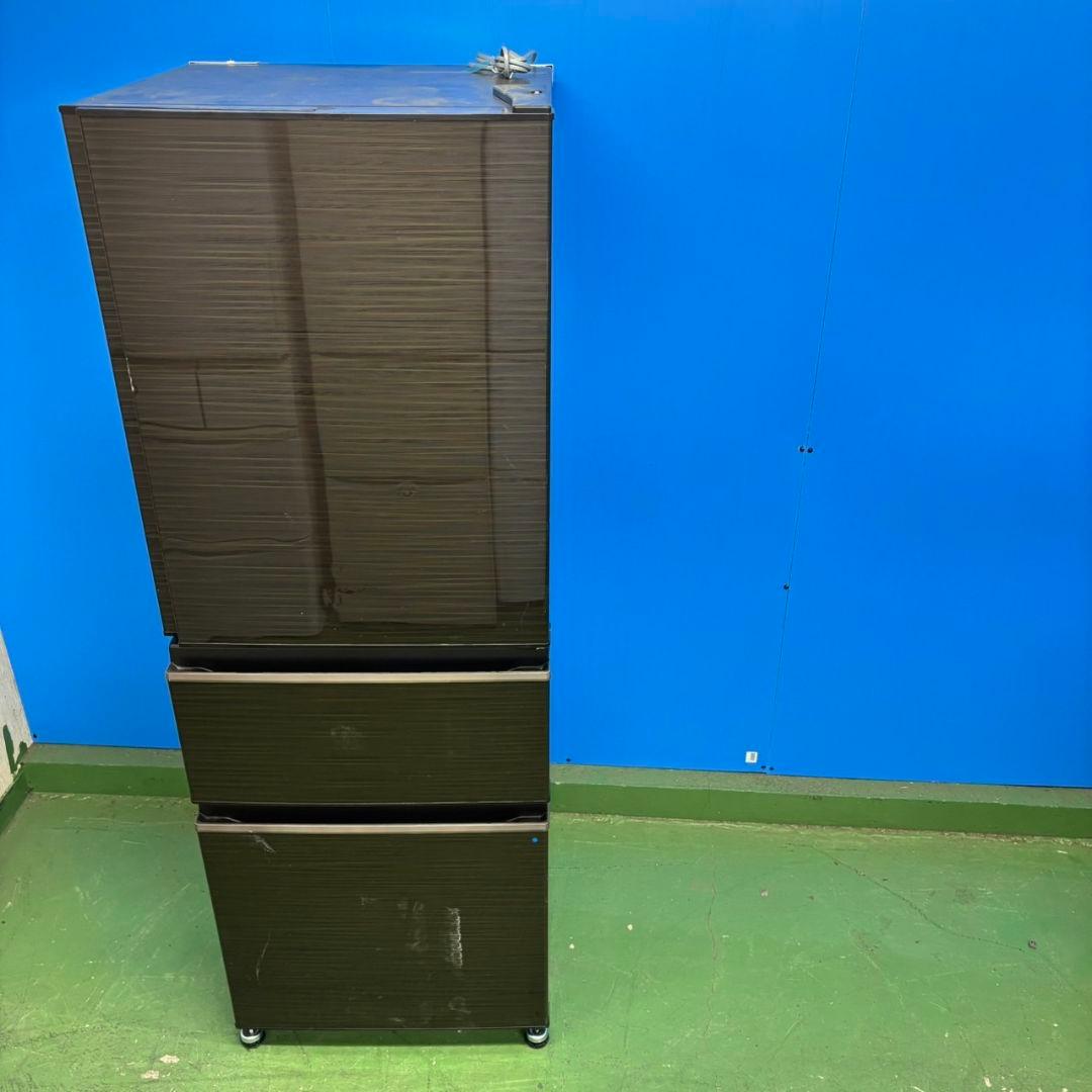 524 冷蔵庫 大型 300L〜400L 右開き 木目調 自動製氷機 極美品