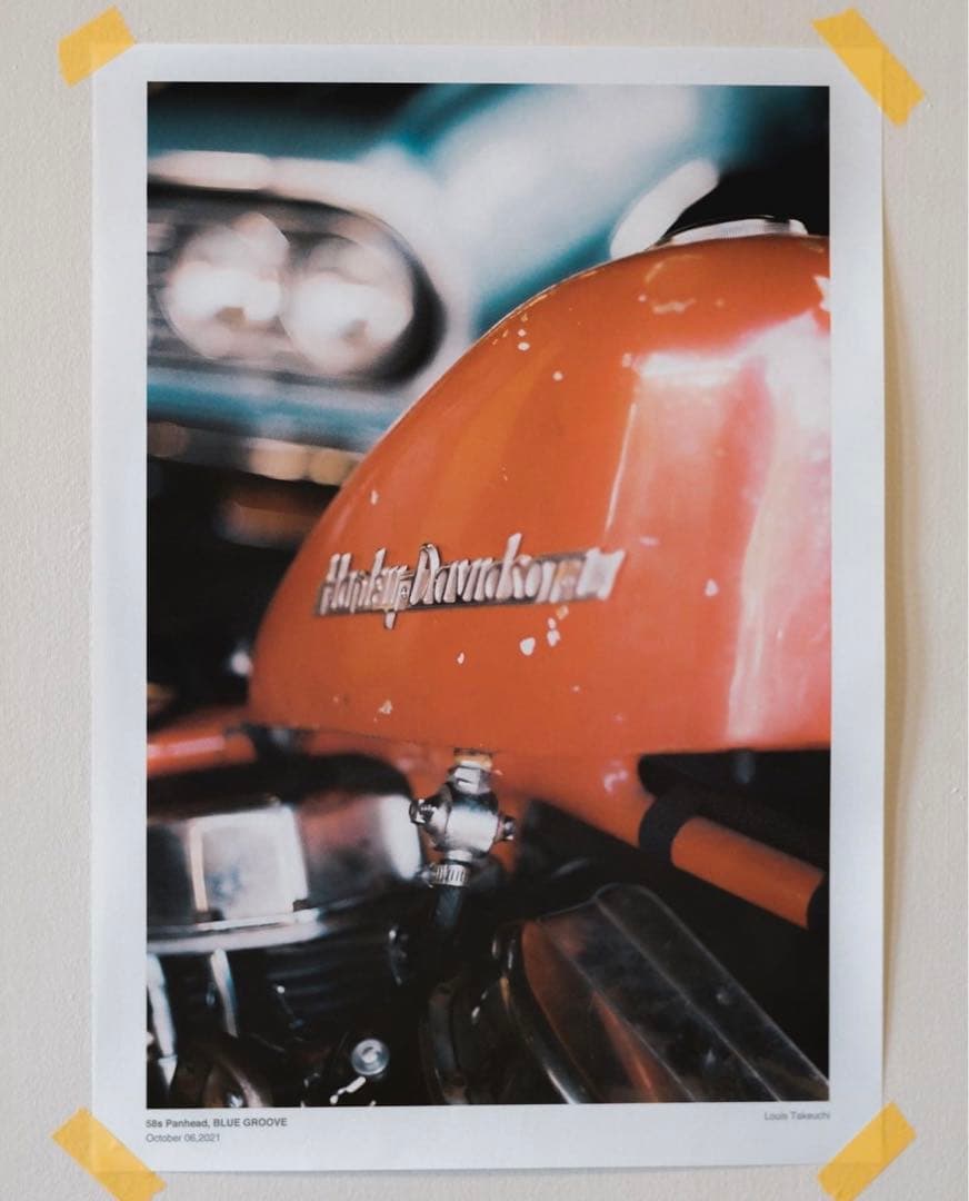 タトゥースタジオヤマダ ハーレーダビッドソン パンヘッドポスター