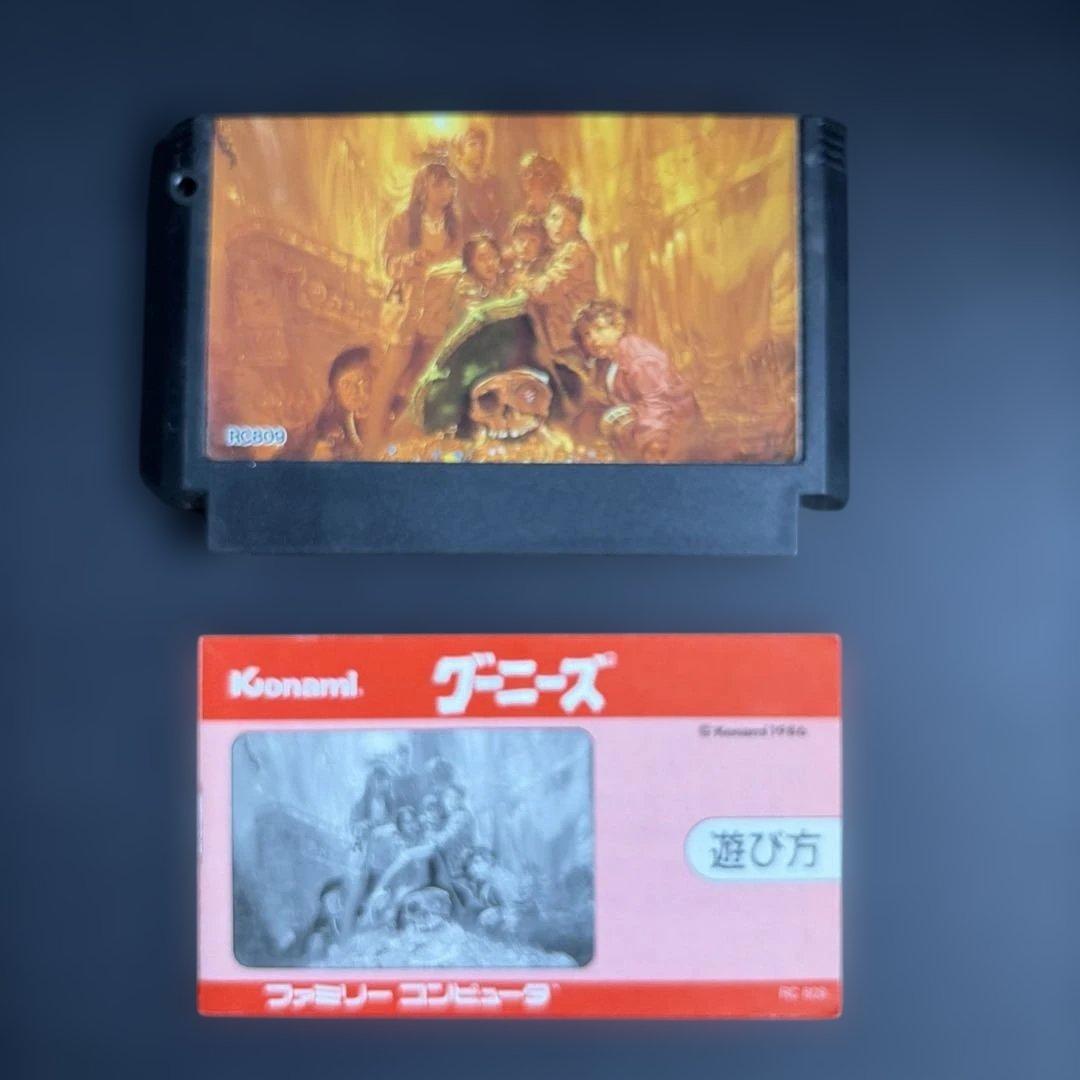 説明書付き】グーニーズ ファミコン ソフト コナミ レトロゲーム 動作