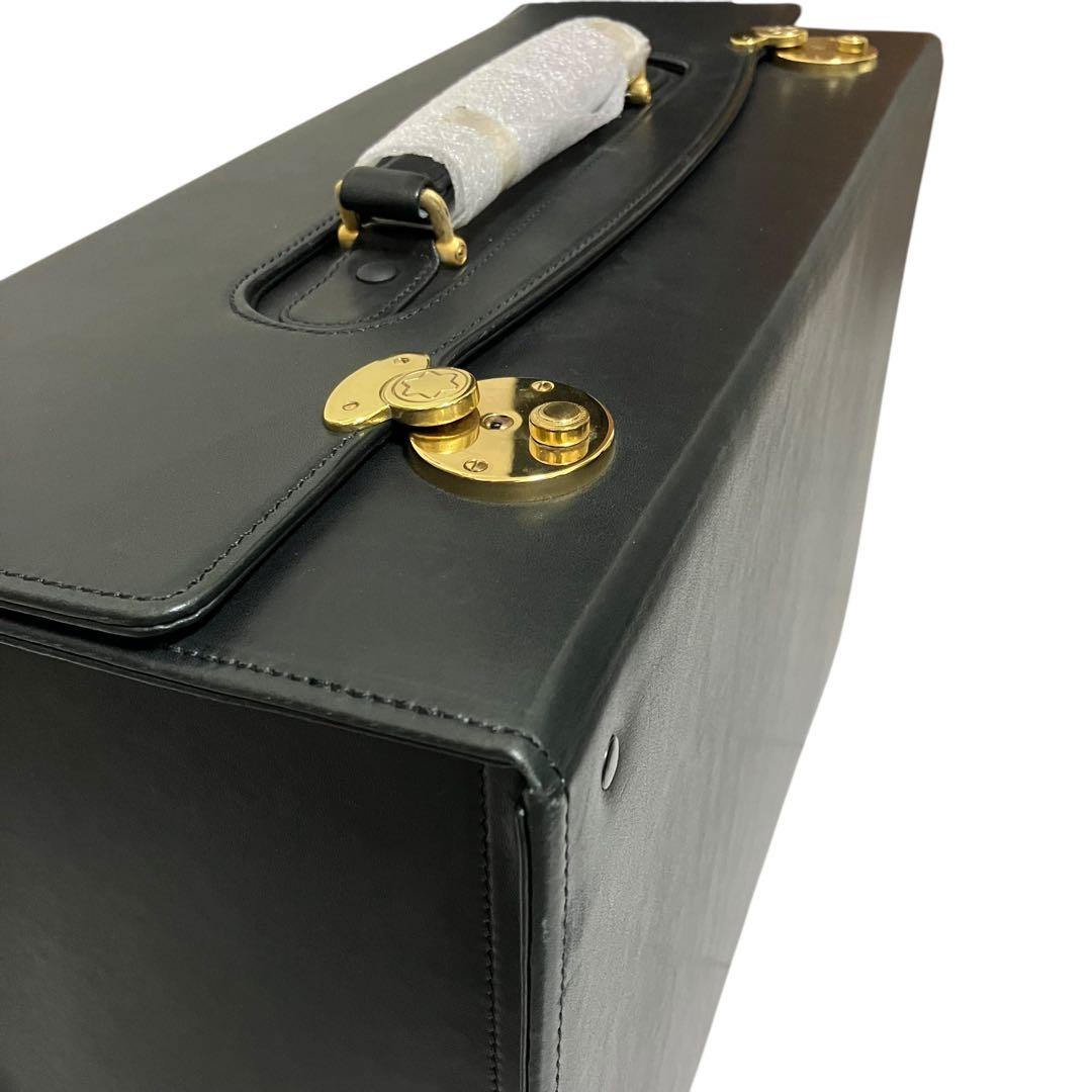 未使用 モンブラン アタッシュケース トランク ビジネスバッグ レザー