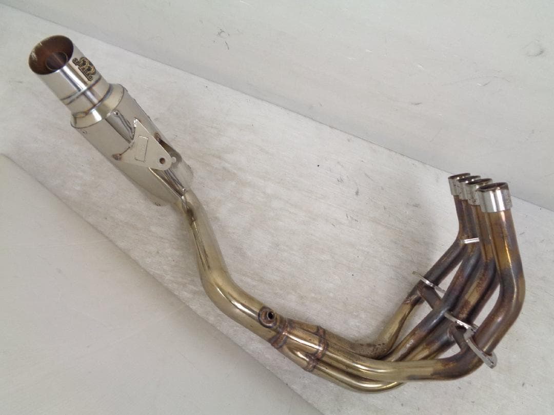 ZX-25R 2BK-ZX250E 21-22 SP忠男フルエキ マフラー 2022 Ninja ZX-25R / SE (2BK-ZX250E) POWERBOX FULL チタンブルー