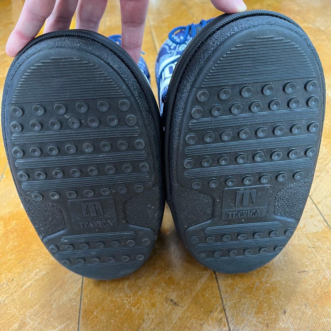 MOON BOOT ペイズリー柄　ネイビー　25.5cm