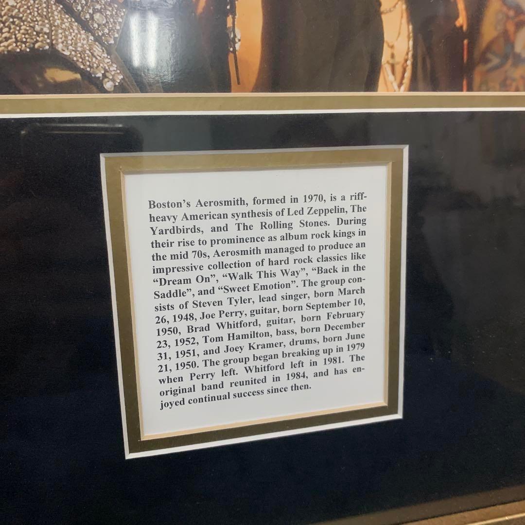 エアロスミス 直筆サイン入り ゴールドディスク 額装 鑑定品 - メルカリ