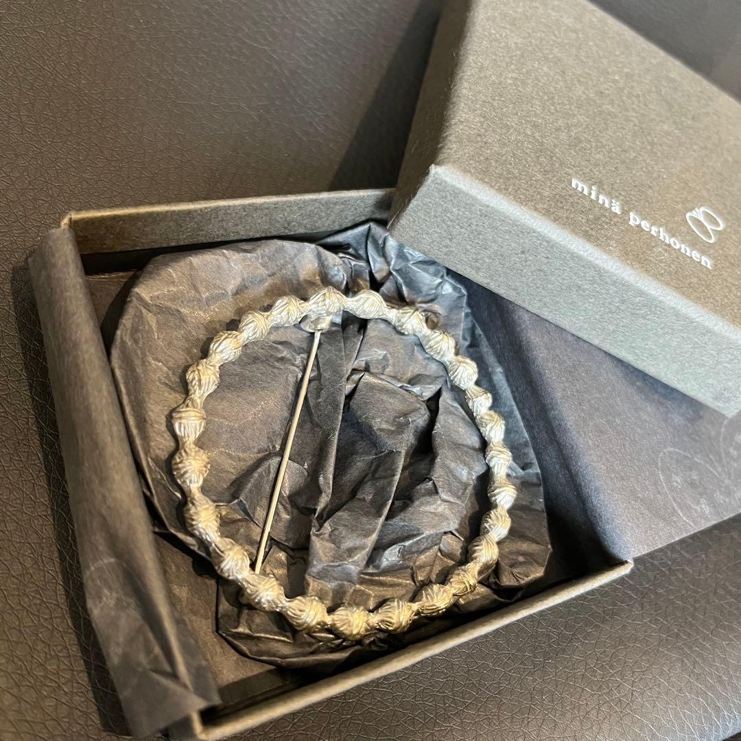 正規品 ミナペルホネン タンバリン ブローチ シルバー - メルカリ