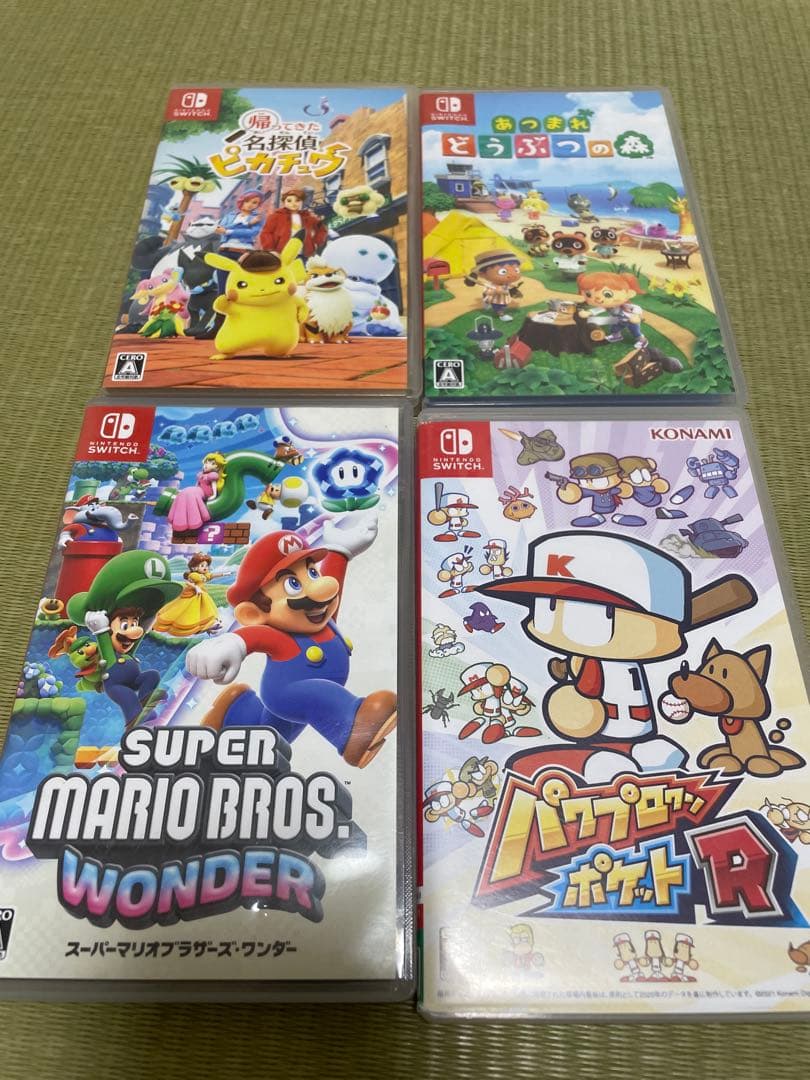 り*す様 Nintendo Switch ゲームソフト 4本セット　あつ森、マリ Nintendo Switch 任天堂 Switch本体 あつまれ どうぶつの森セット あつ