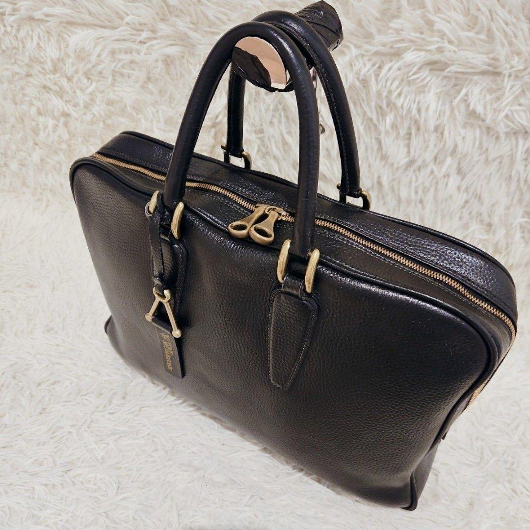 トフアンドロードストーン ビジネスバッグ Vブリーフ A4可 レザー 黒