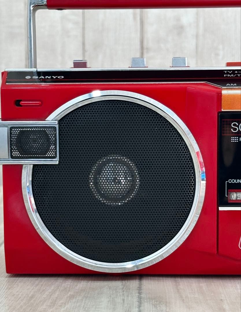 動作品】ラジカセ SANYO MR-U4SS 当時物ラジオFM/AM - メルカリ