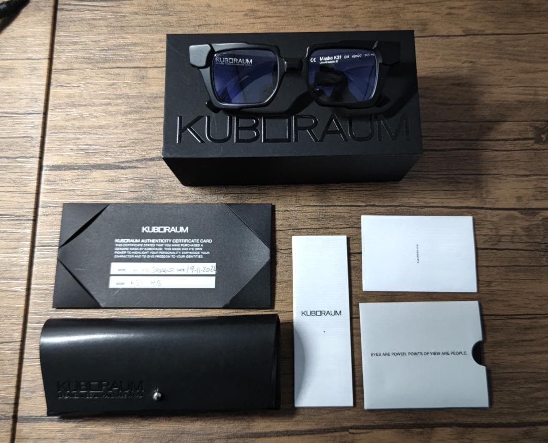 KUBORAUM】クボラムK31/梨花さん愛用モデル/メガネサングラス/超美品