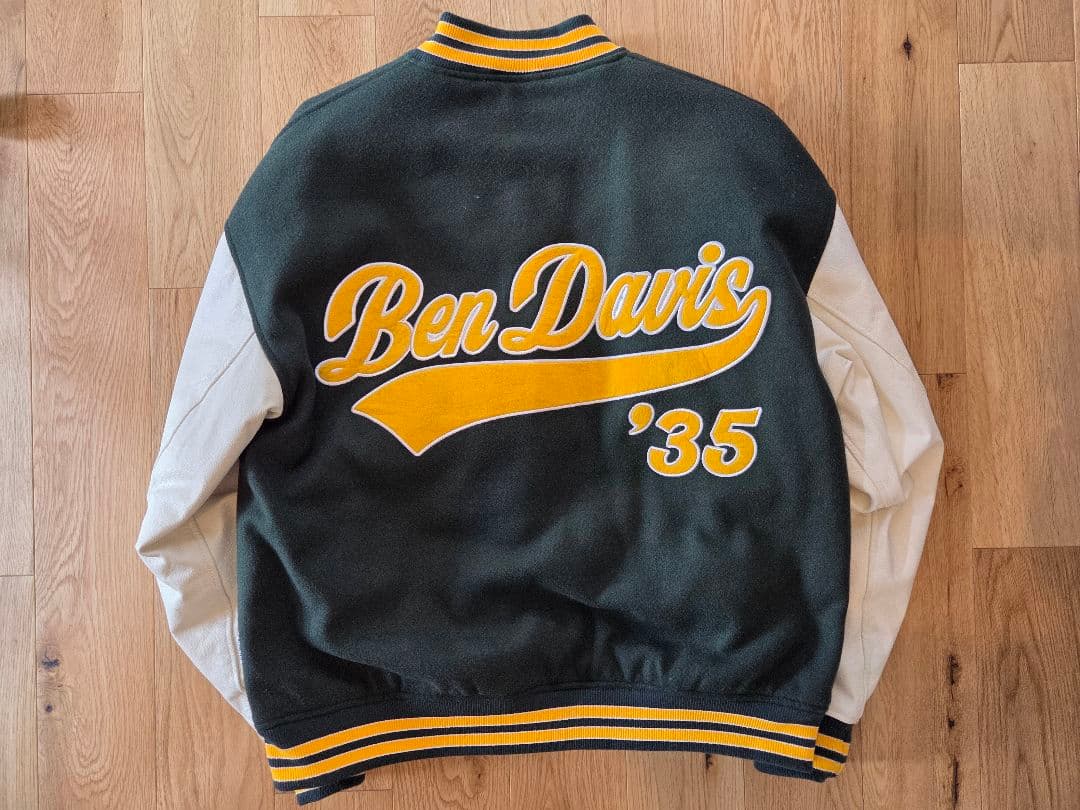 BEN DAVIS ベンデイビス スタジャン リアルレザー 本革 刺繍 短丈