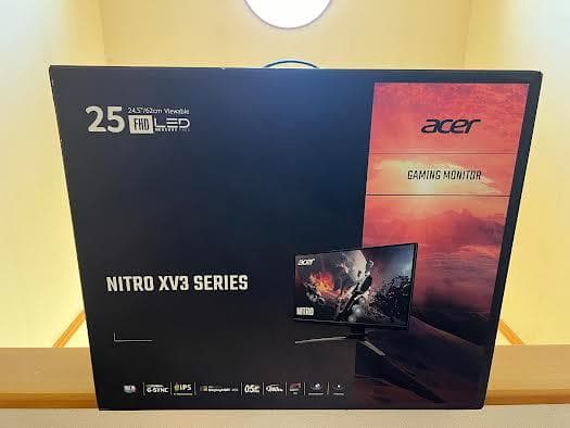 ディスプレイ・モニター本体 acer nitro xv3 series 240Hz 24.5inch