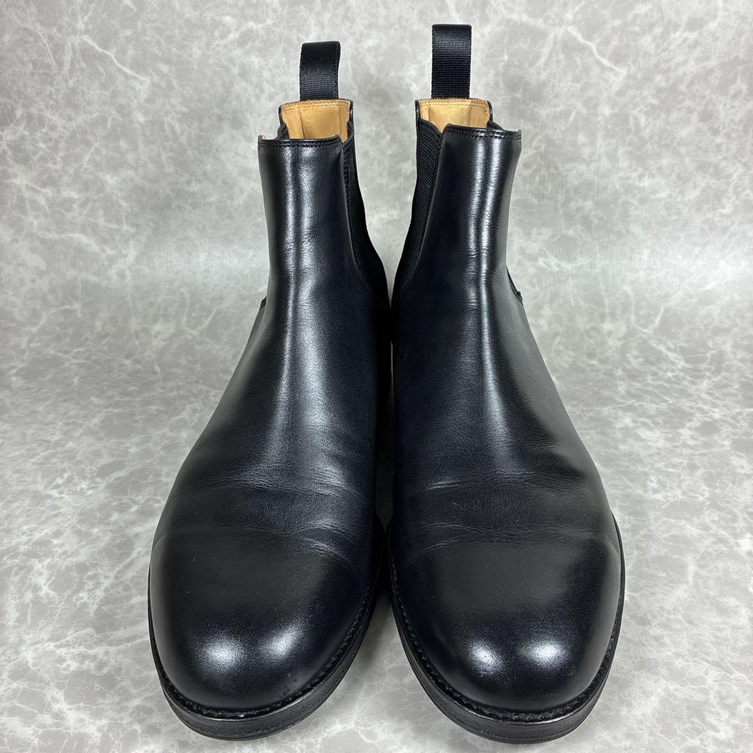 【美品】ユナイテッドアローズ サイドゴアブーツ 本革 黒 日本製 26.5cm