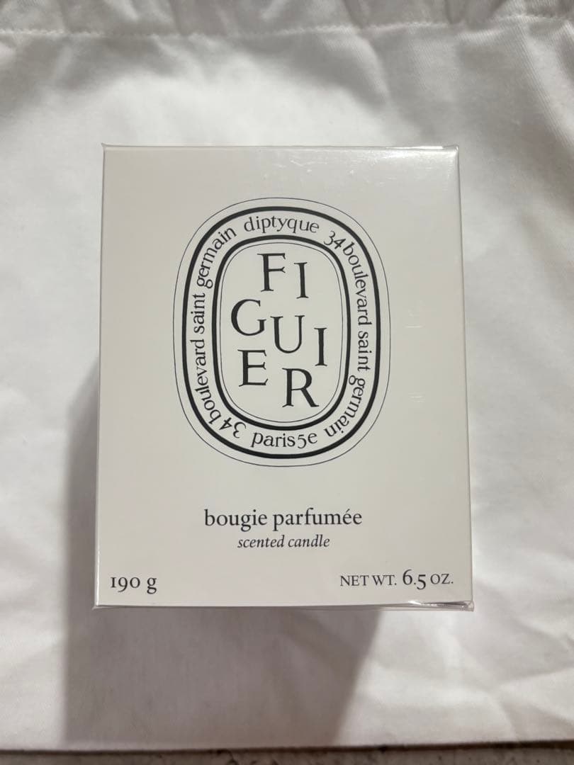 《未開封》袋付き diptyque Figuier アロマキャンドル 190g