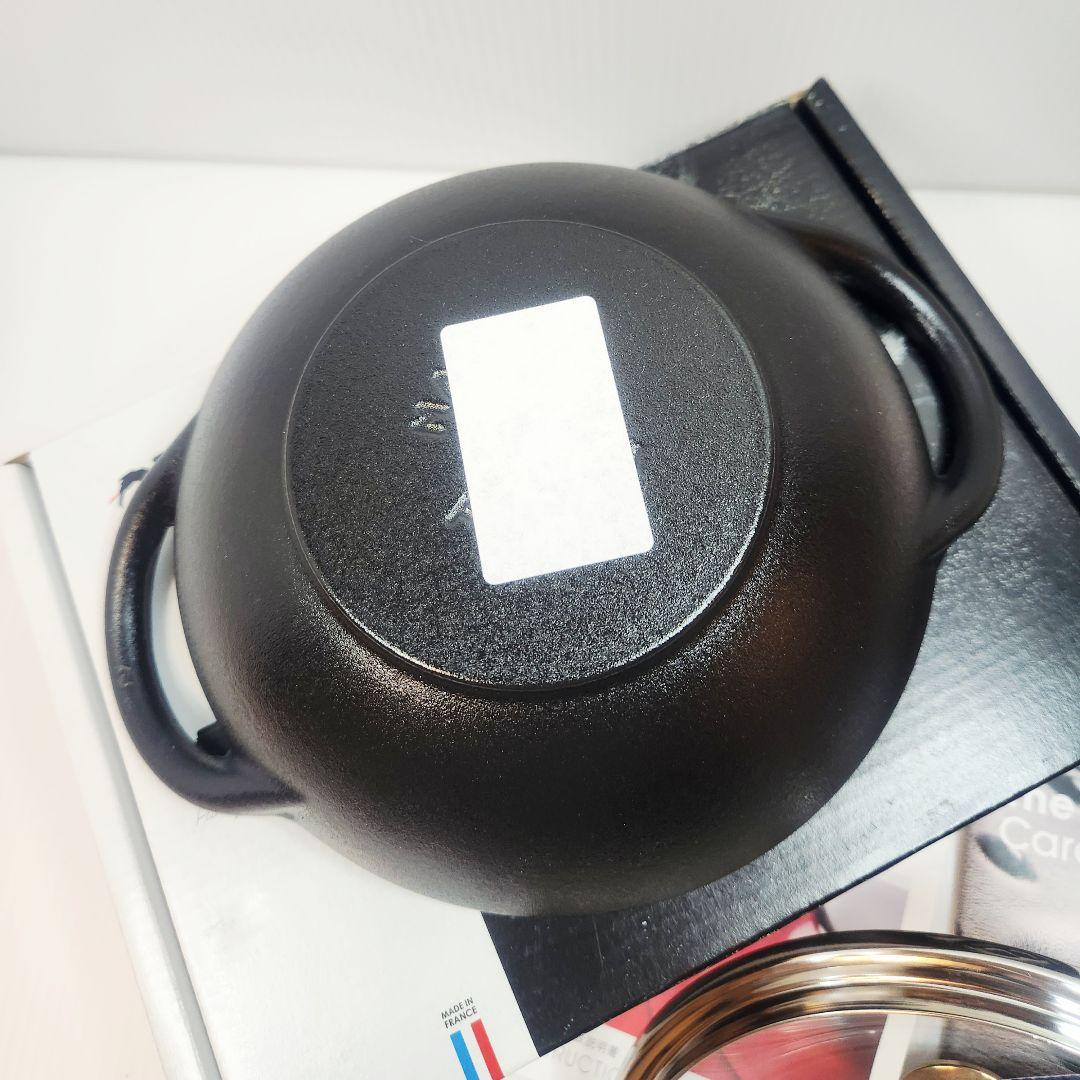 Staub ベビー ウォック 16 ブラック ニッケル ツマミ - メルカリ