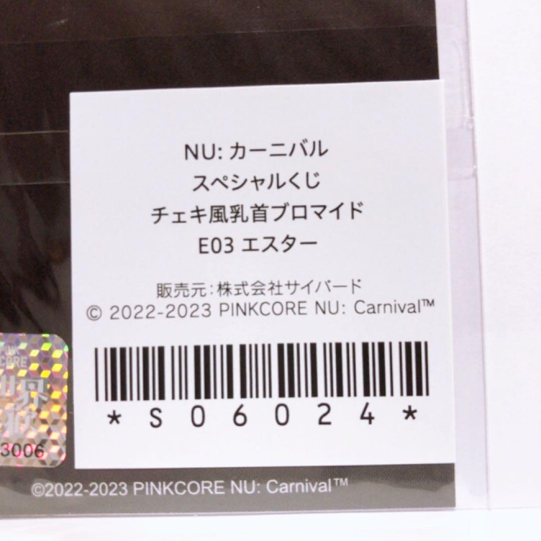 NU:カーニバル ちゃれくじ E賞 チェキ風乳首ブロマイド エスター