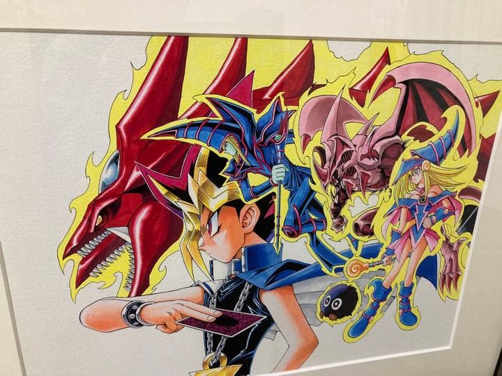 遊戯王 高橋和希 複製原画 ジャンプ展 額縁 レア - メルカリ