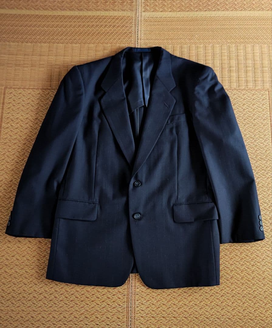 メンズスーツ】ネイビー シングルブレスト スーツ ☆ - メルカリ