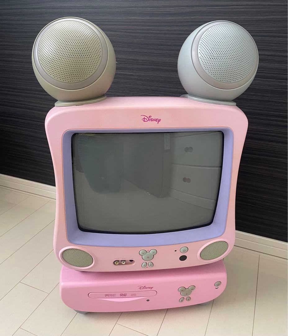 ディズニー】ブラウン管テレビ&DVDプレーヤー - メルカリ