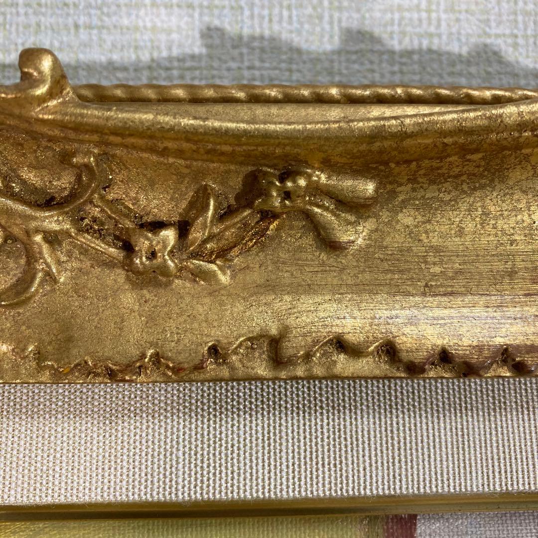 真作保証】池田清明「バラ」油彩3号 直筆サイン 裏書き 絵画 一枚の繪