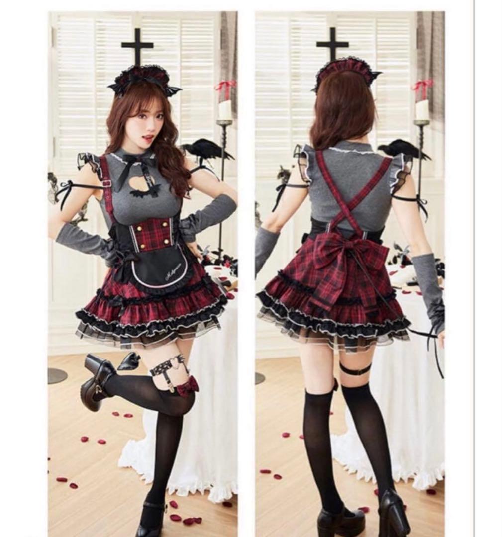 マリームーン 赤黒 サキュバス きゅるりんってしてみて Lサイズ