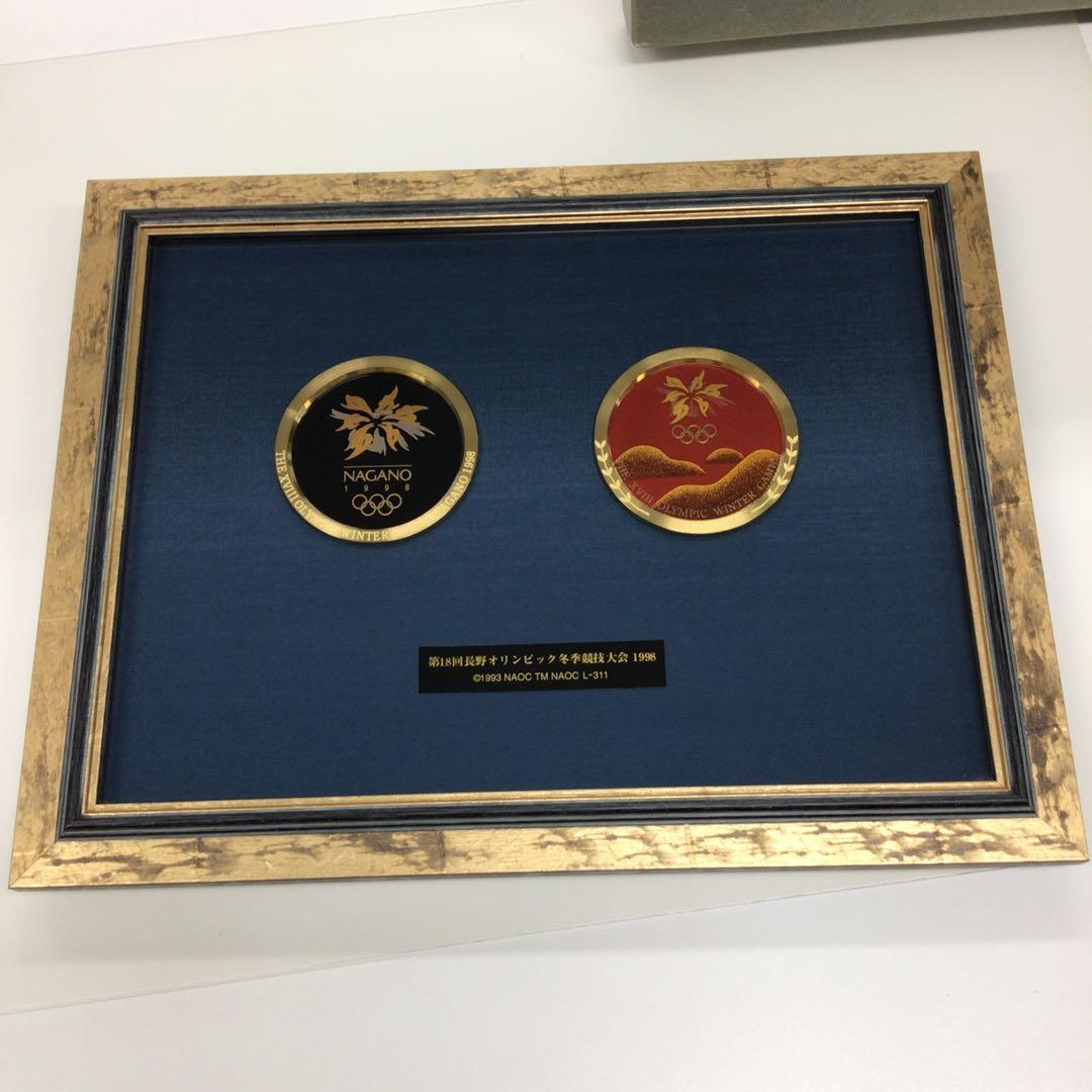長野オリンピック 記念 メダル メモリアル 長野の想い出 木曽漆器 蒔絵