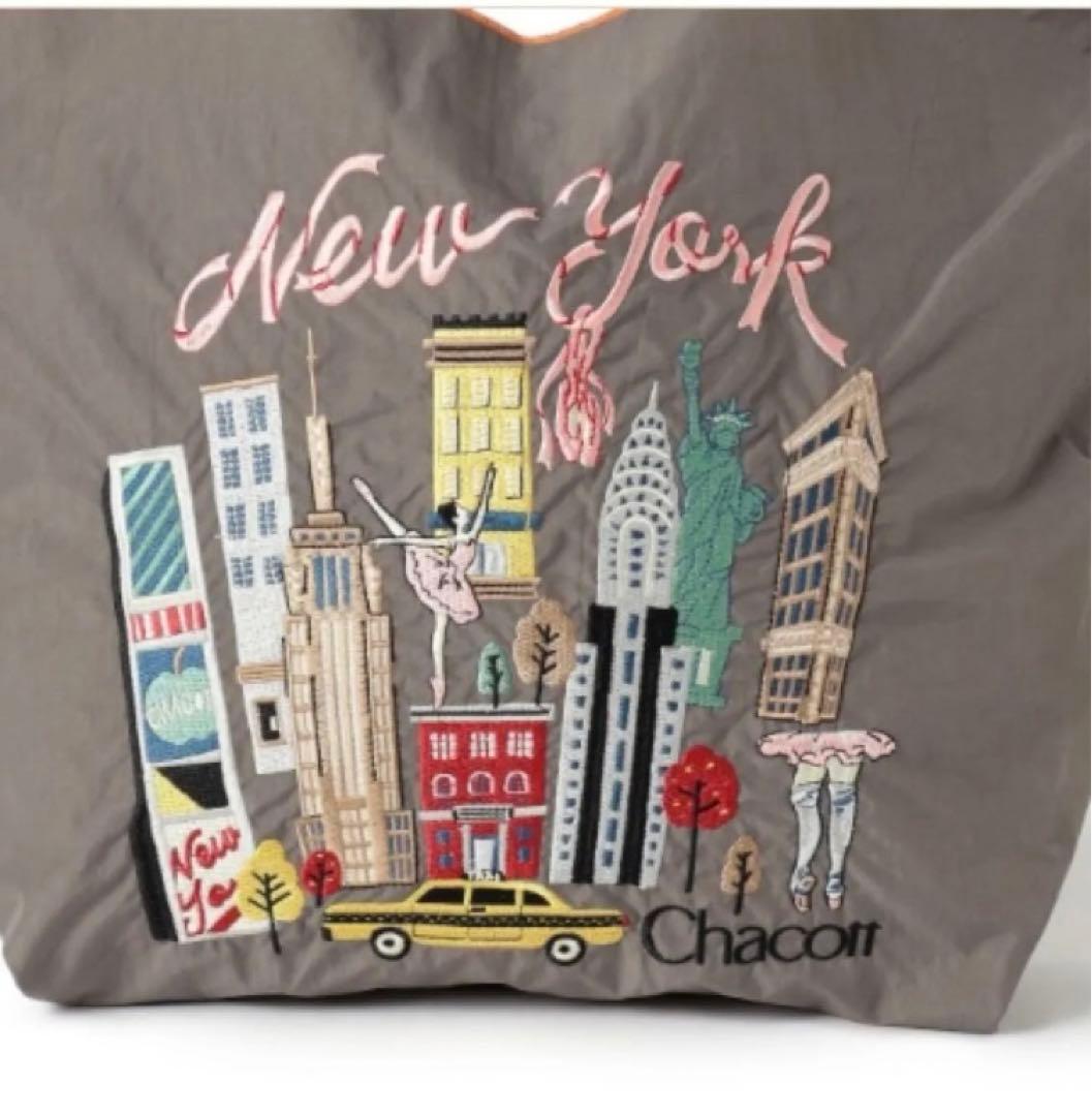 チャコット ボールアンドチェーン 新柄ニューヨーク ブラックM新品