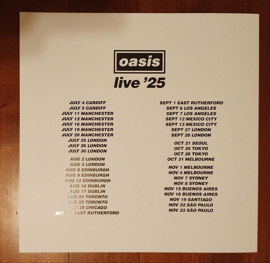 超貴重 オアシス Live 25 ツアー公式 パンフレット - メルカリ