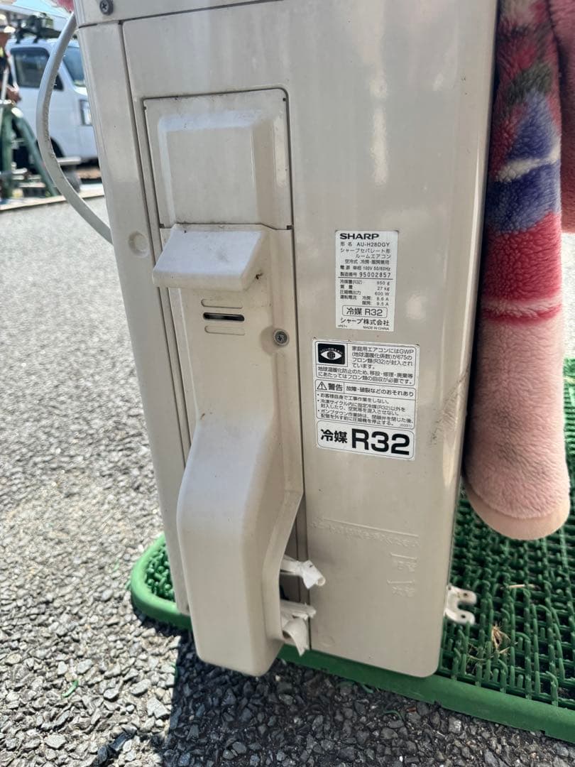 室外機も送料込 シャープ エアコン 10畳用 クーラー 2.8kw