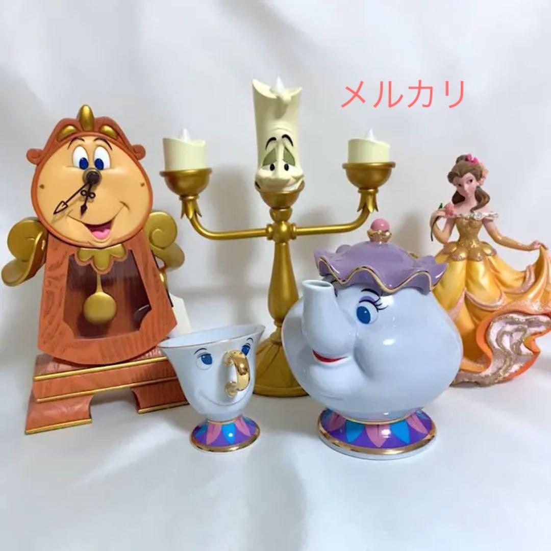 美品 美女と野獣 ルミエール ライト コグスワース 時計 ポット夫人