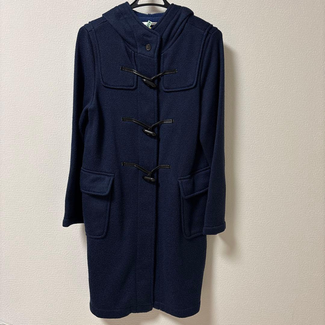 ネイビー ダッフルコート フード付き - メルカリ