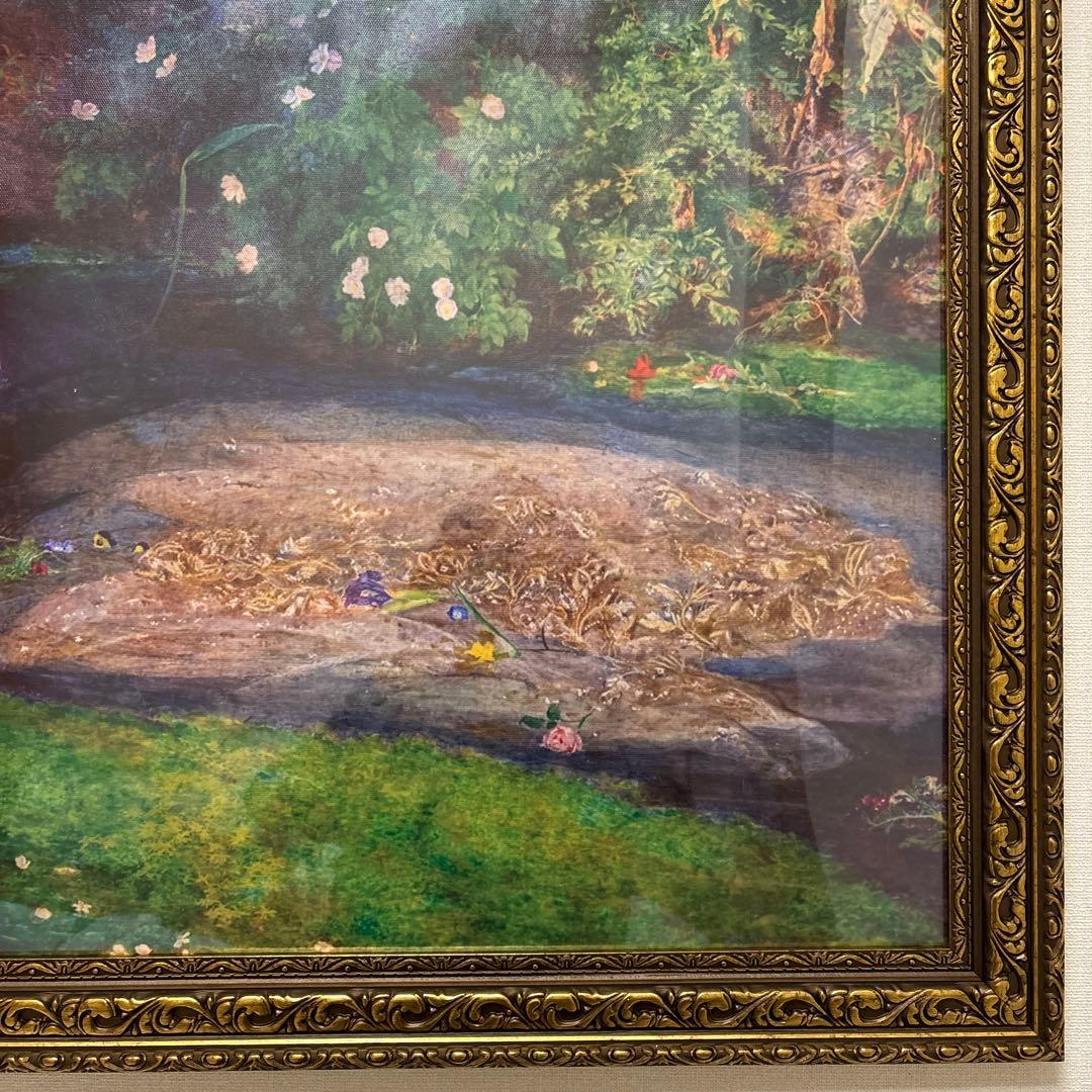 オフィーリア ミレイ 油彩画 額装品 アート - メルカリ