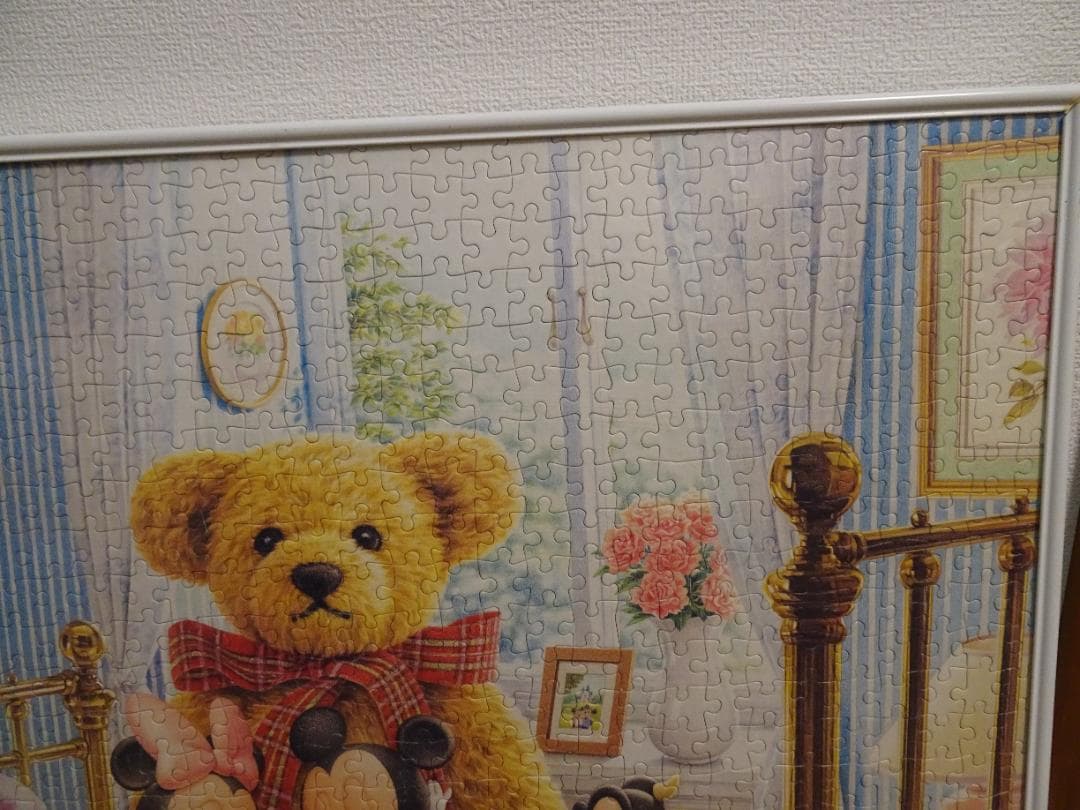 ミッキー＆ミニー1000ピース 光の中の天使たち 糊なし パネル込み fe